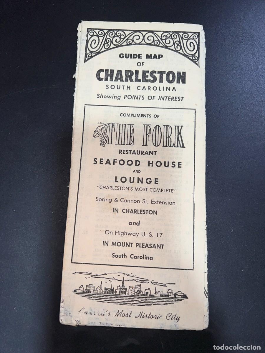 Brochures de tourisme: GUIDE MAP OF CHARLESTON. SOTUH CAROLINA. MEDIDAS APROX.: 44 X 55 CM