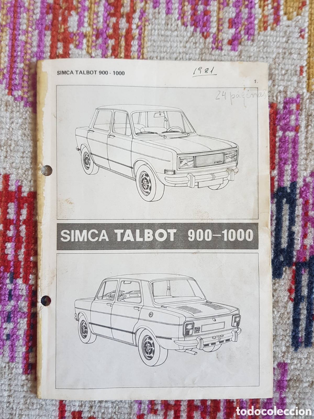Travel Brochures: Catalogo de despiece Simca 1000