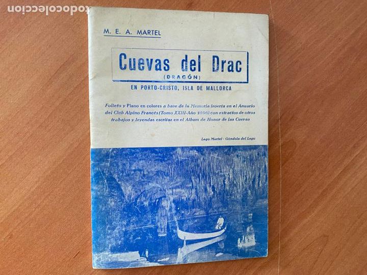 Travel Brochures: CUEVAS DEL DRAC, PALMA MALLORCA 1950 FOLLETO CON PLANO A COLOR (COB41)