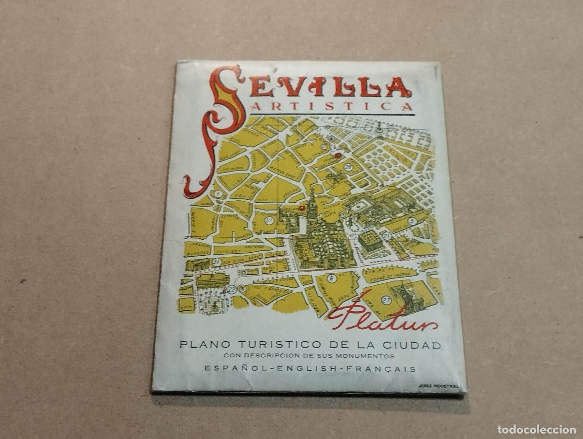 Travel Brochures: ANDALUC&Iacute;A - SEVILLA ART&Iacute;STICA - PLANO TUR&Iacute;STICO DE LA CIUDAD CON DESCRIPCI&Oacute;N DE SUS MONUMENTOS
