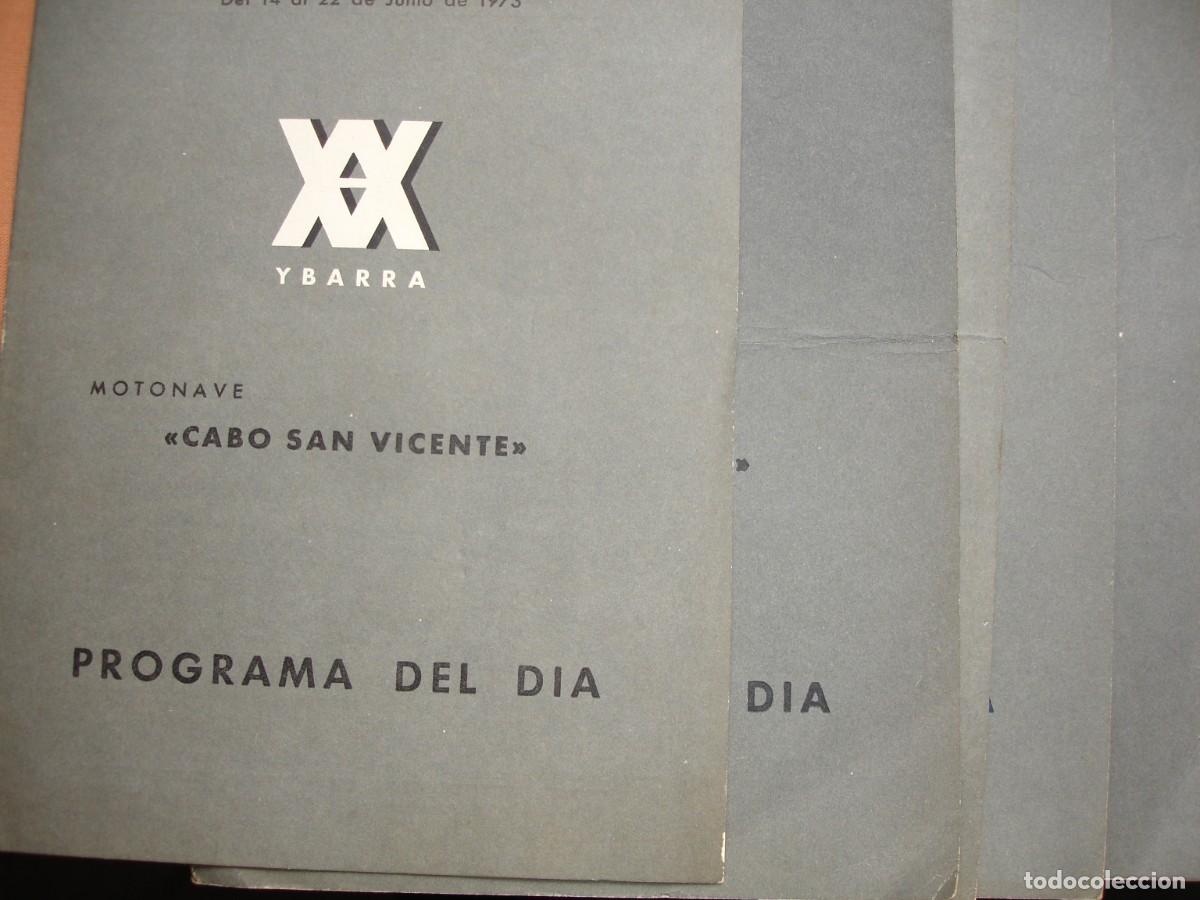 Tourismusbrosch&uuml;ren: 5 PROGRAMAS DEL DIA CABO SAN VICENTE YBARRA CRUCERO EDESA BARCELONA MEDITERRANEO 5 PROGRAMAS 1973