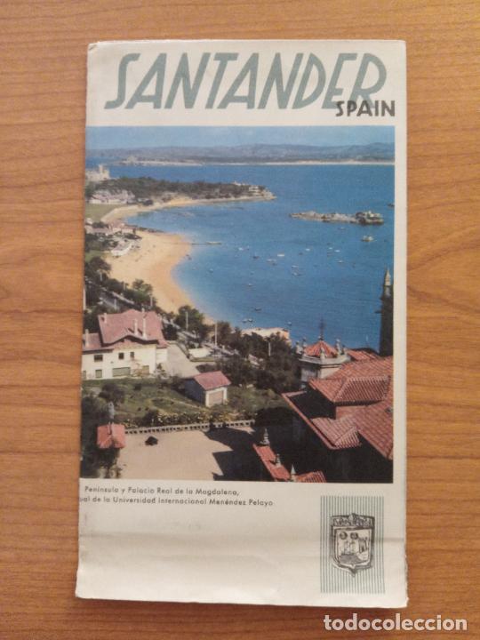 Foglietti di turismo: FOLLETO TURISMO. SANTANDER, 1959. EN INGL&Eacute;S Y FRANC&Eacute;S