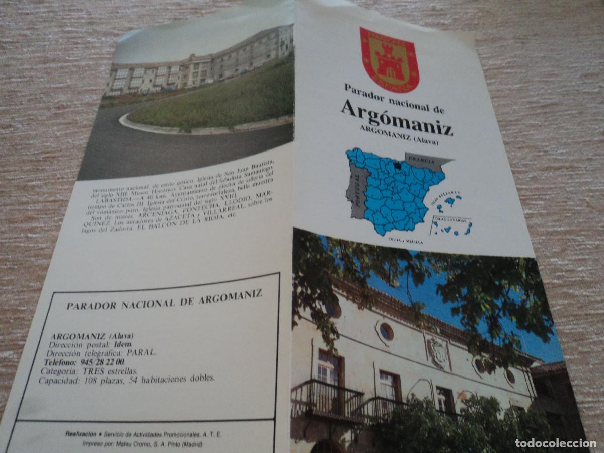 Travel Brochures: diptico parador nacional de argomaniz, alava, 24 x 11 cm