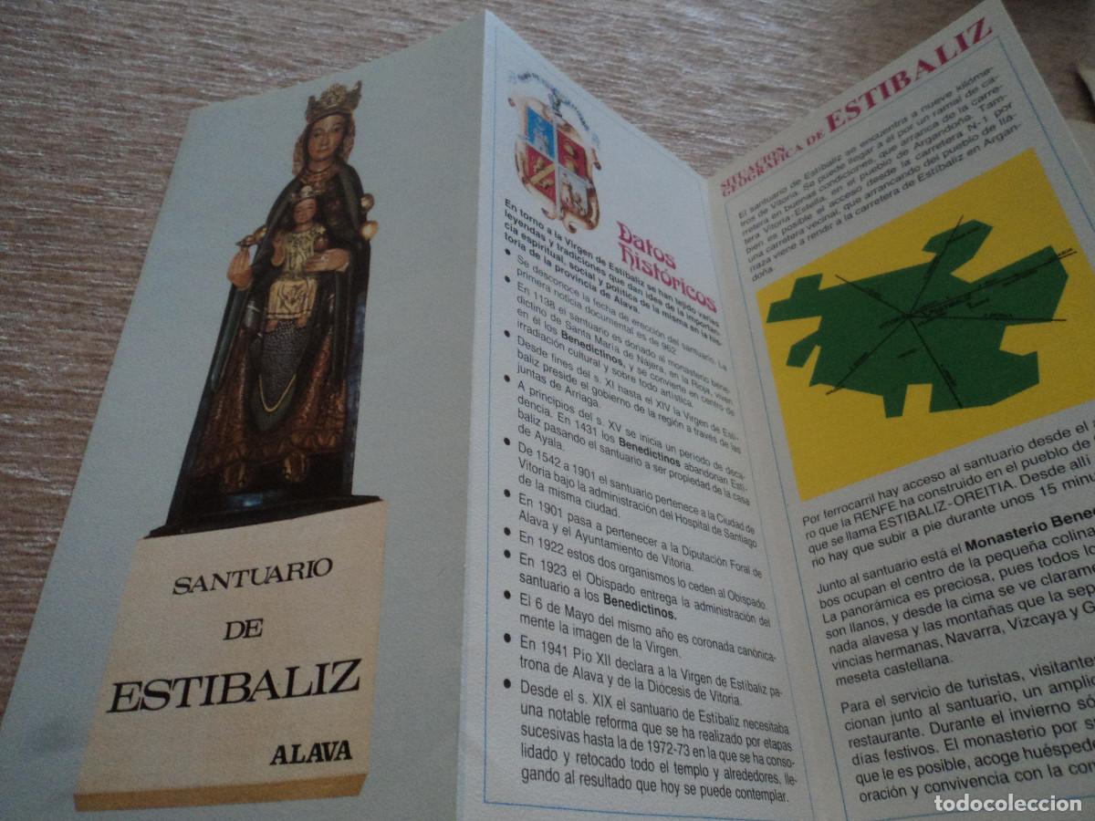 Travel Brochures: santuario de estibaliz en alava, 1983, plano de la basilica, 21 x 10 cm