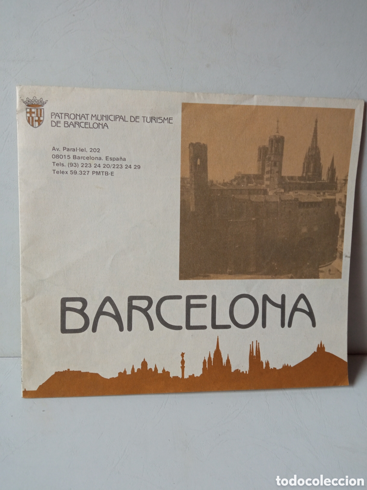 Travel Brochures: Folleto tur&iacute;stico de Barcelona. Patronat Municipal de Turismo de Barcelona 1984