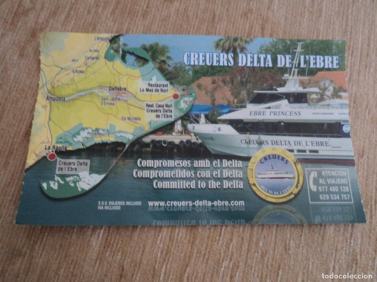 Folletos de turismo: entrada de creuers (cruceros) delta de l&acute;ebre