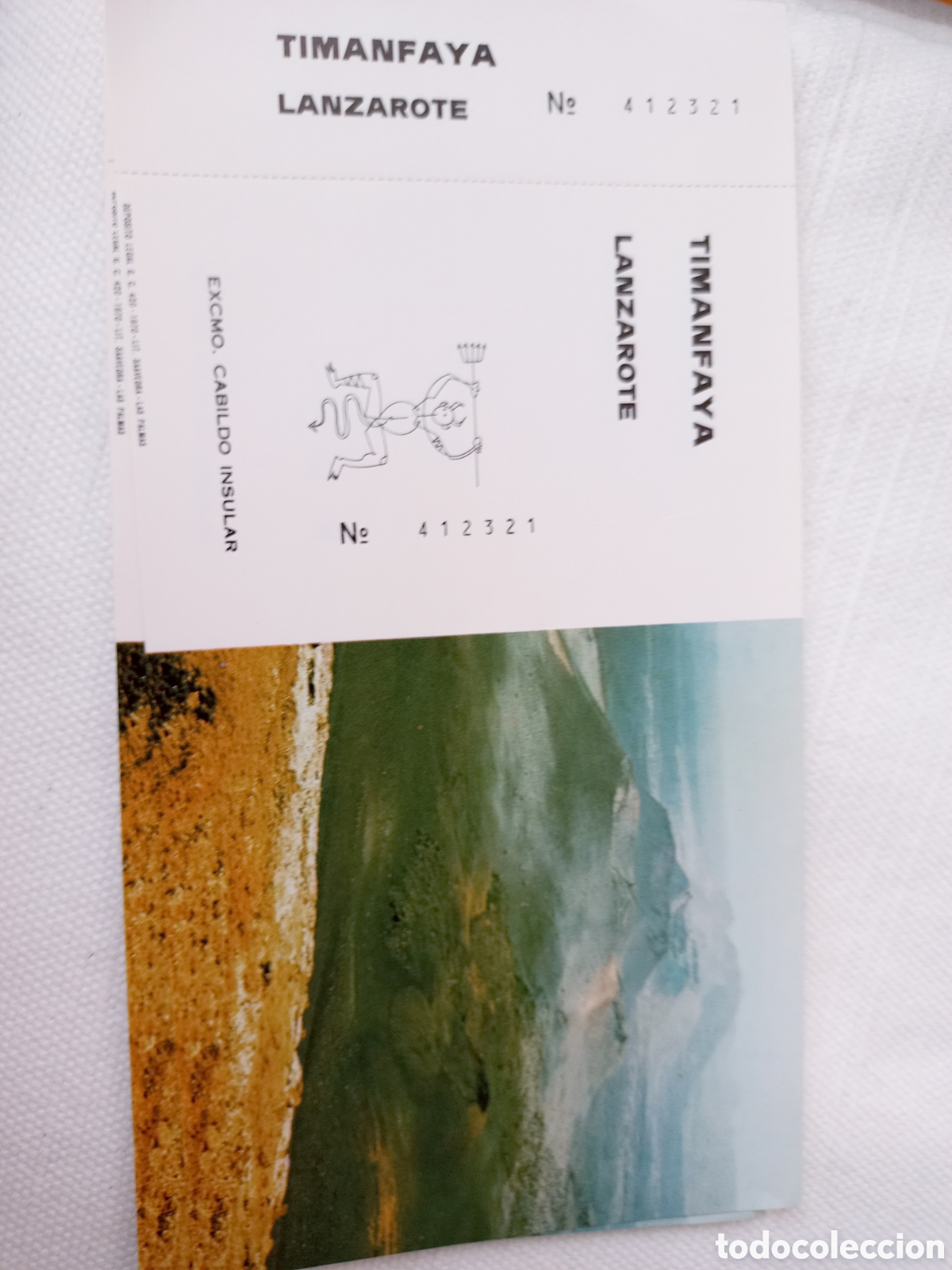 Folletos de turismo: Entrada timanfaya lanzarote - Foto 1