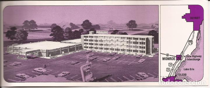 Folletos de turismo: PUBLICIDAD, POSTAL, HOTEL HOLIDAY INN, MONROE, MICHIGAN, VER FOTO