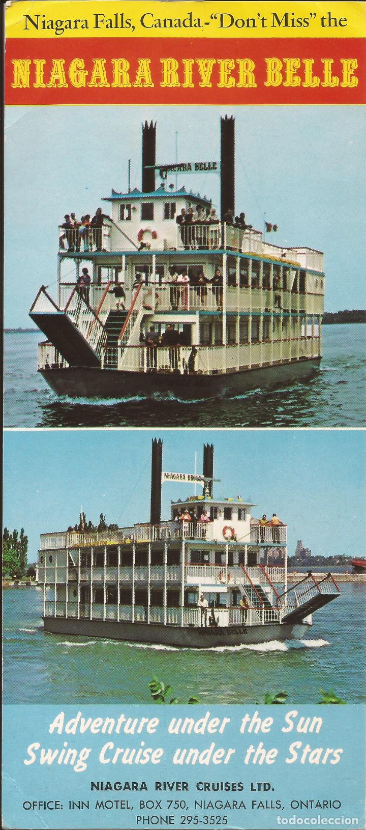 Folletos de turismo: PUBLICIDAR, NIAGARA RIVER BELLE, ONTARIO