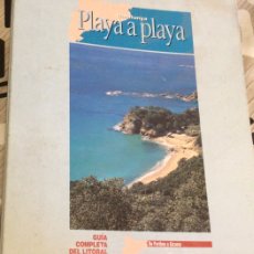 Folletos de turismo: CATALUNYA. PLAYA A PLAYA. AÑO 1993