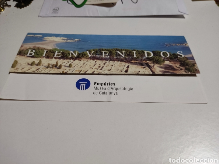 Folletos de turismo: Folleto tur&iacute;stico,Empuries museu arqueolog&iacute;a catalunya