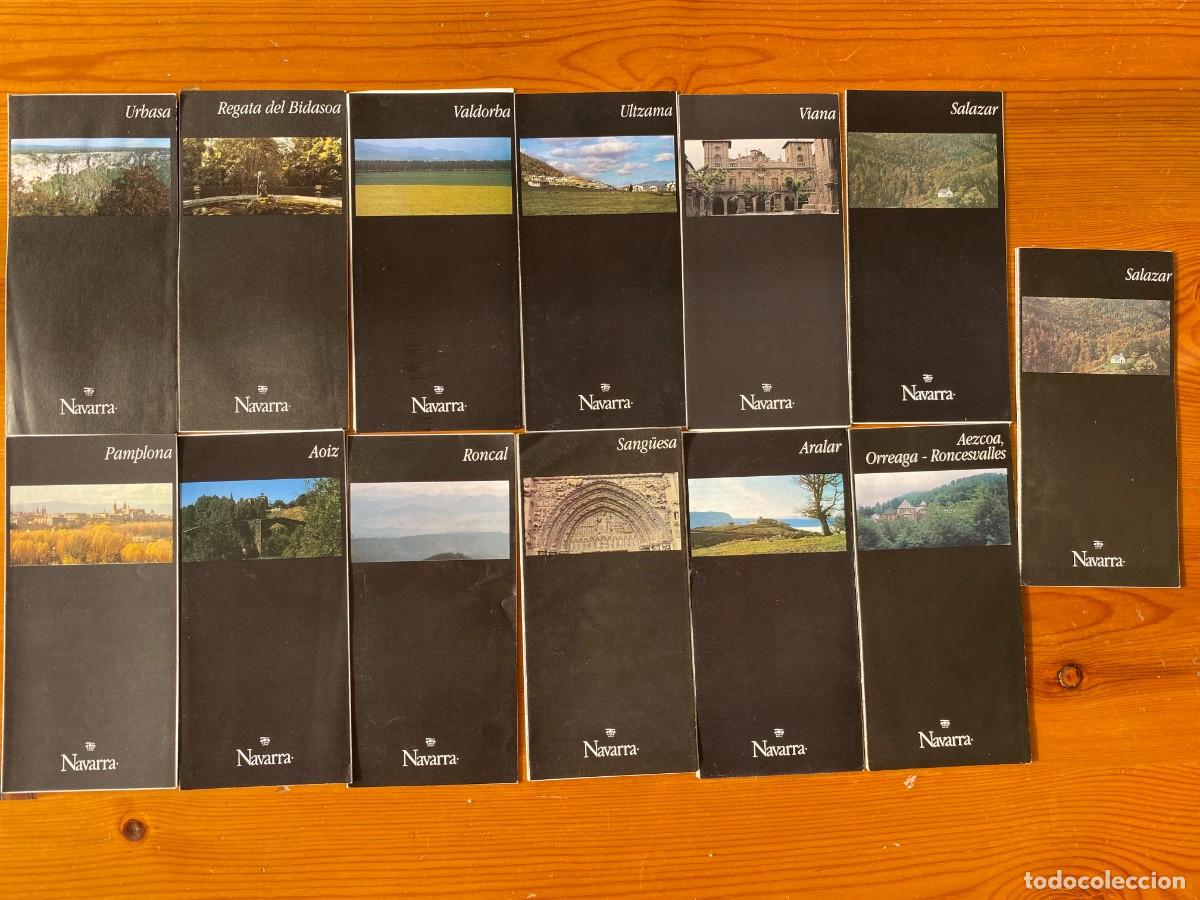 Tourismusbrosch&uuml;ren: 13 ANTIGUOS FOLLETOS TUR&Iacute;STICOS DE NAVARRA Y PROVINCIA - REGATA BIDASOA - VIANA - AOIZ - RONCAL