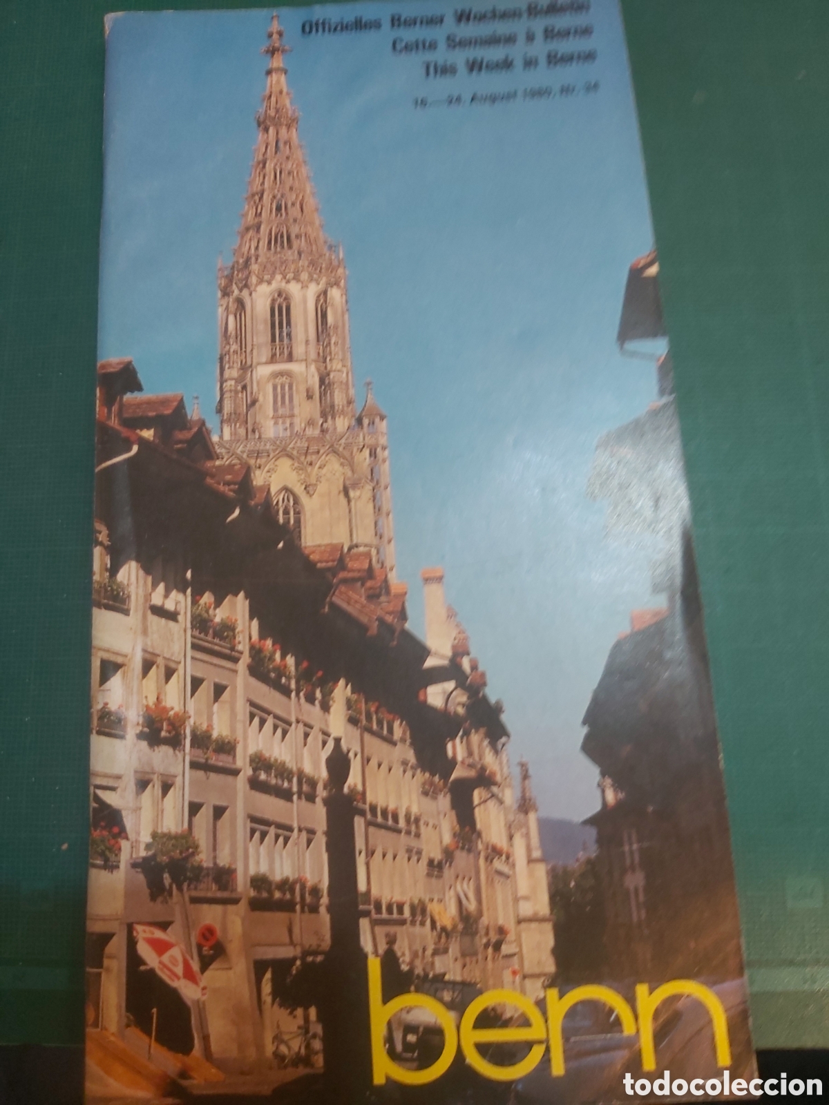 Brochures de tourisme: Bern bolet&iacute;n gu&iacute;a turismo 1980 publicidad rolex , autom&oacute;viles ,vabxis