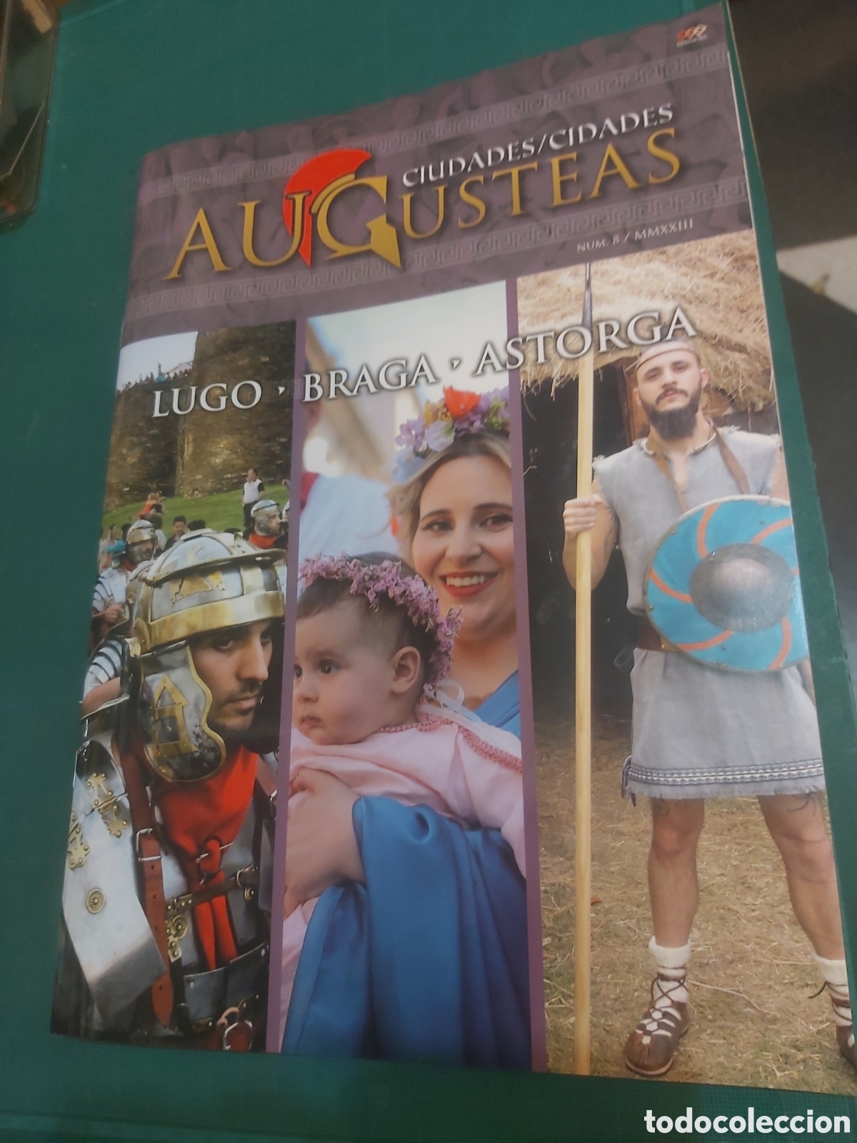 Brochures de tourisme: Ciudades augustas Lugo, Braga Astorga n&uacute;mero 8 MNXXIII O almac&eacute;n do Colisevm librer&iacute;a vintage