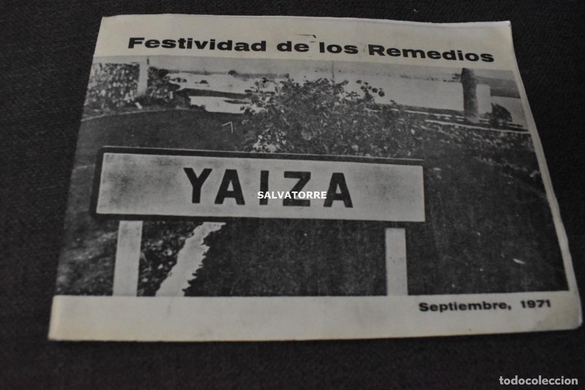 Travel Brochures: PROGRAMA FIESTAS DE NUESTRA SE&Ntilde;ORA DE LOS REMEDIOS YAIZA SEPTIEMBRE 1971 LANZAROTE CANARIAS