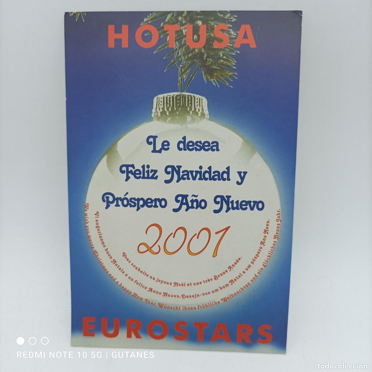 Brochures de tourisme: TARJETA FELICITACION NAVIDAD HOTUSA EUROSTARS 2001