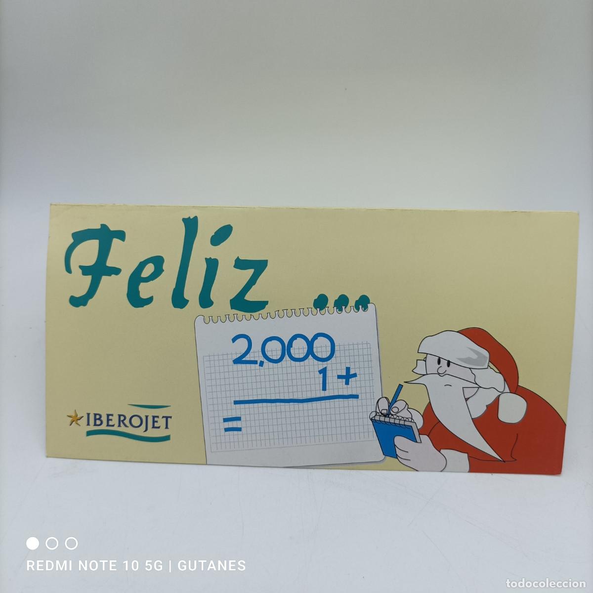 Travel Brochures: TARJETA FELICITACION NAVIDAD IBEROJET 2001