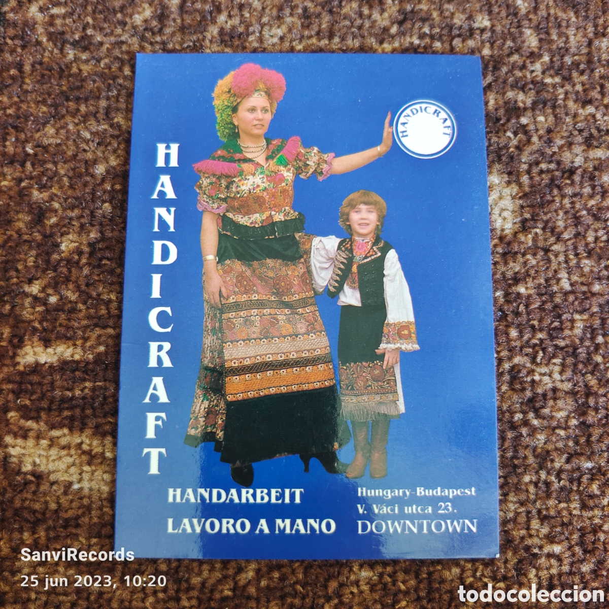 Folhetos de turismo: FOLLETO: HANDICRAFT, HANDARBEIT LAVORO A MANO, BUDAPEST