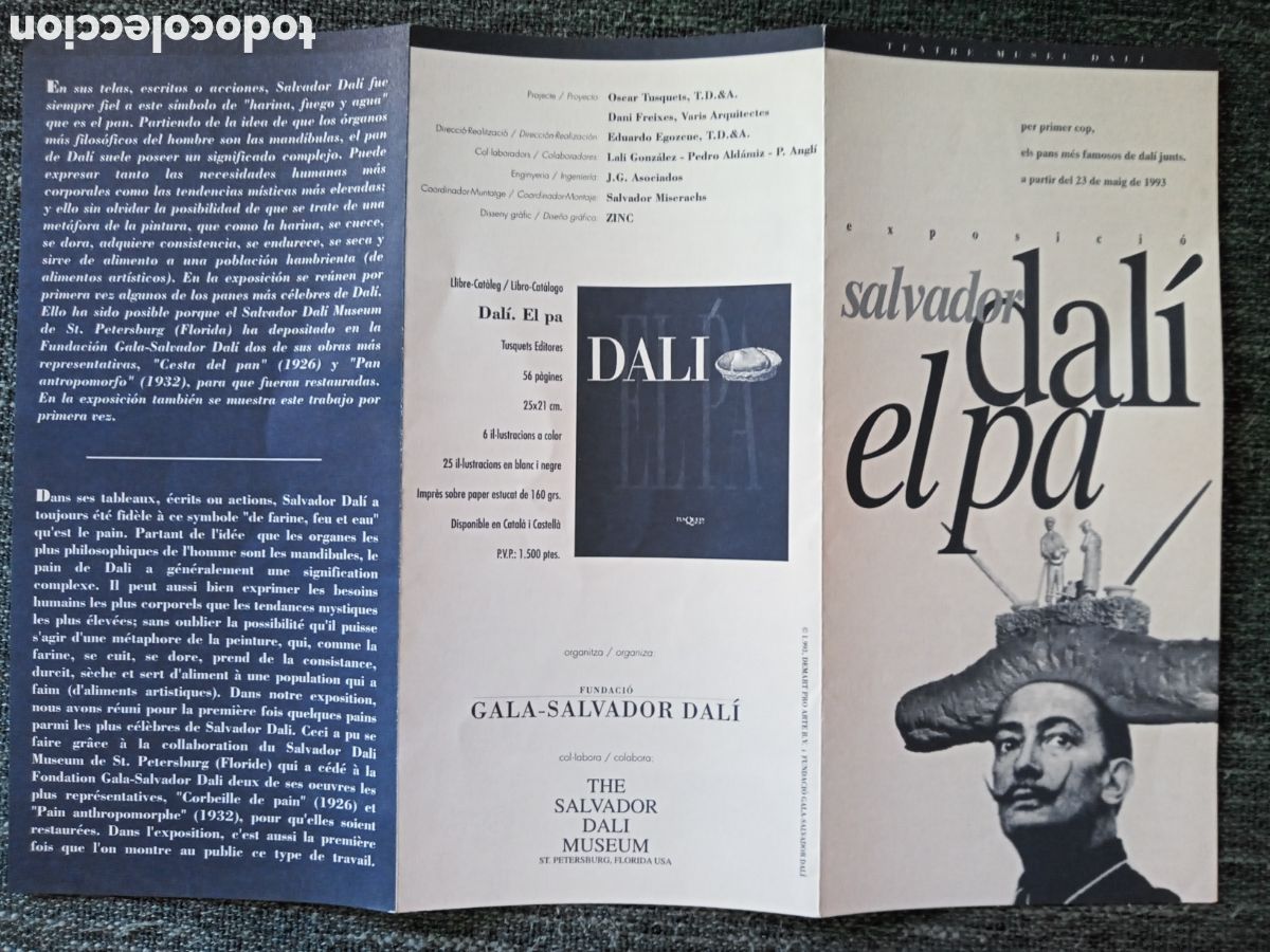Travel Brochures: FOLLETO EXPOSICI&Oacute;N DALI EL PA.