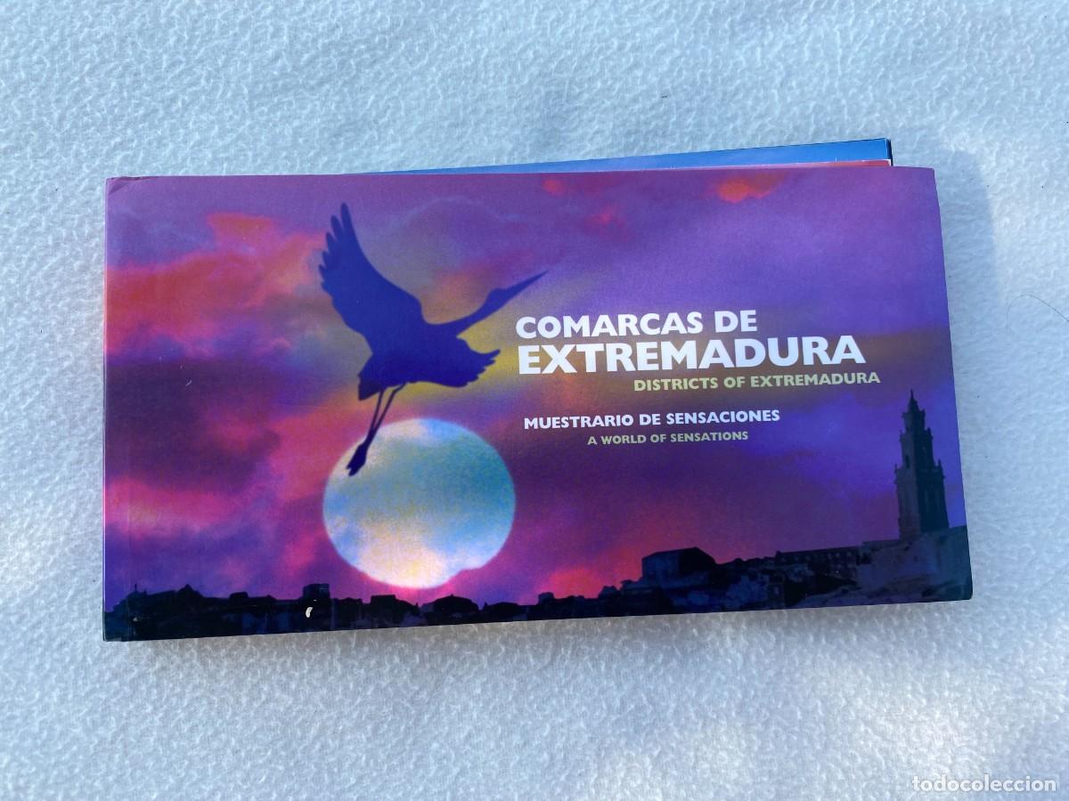 Folletos de turismo: Comarcas de Extremadura, folleto con m&aacute;s de 50 postales