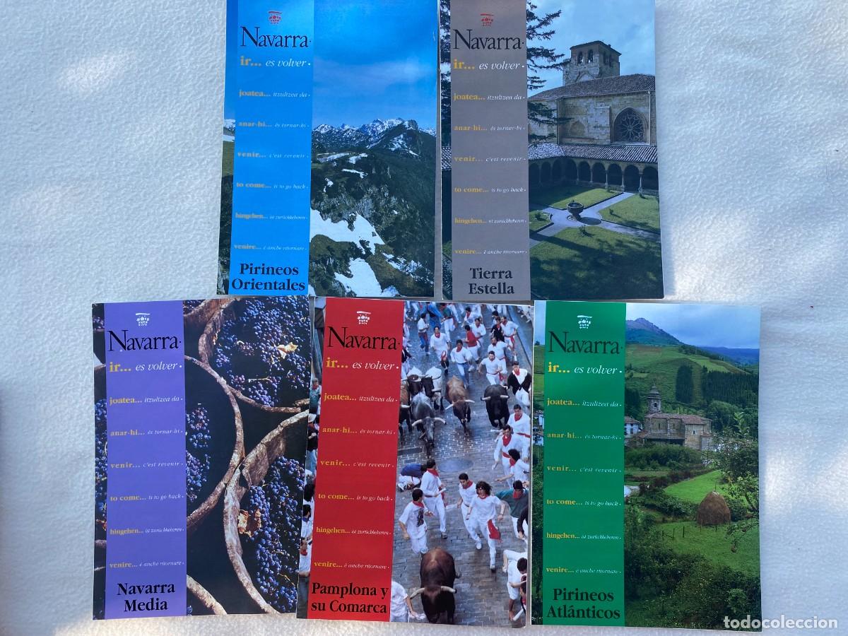 Tourismusbrosch&uuml;ren: NAVARRA ES VOLVER - LOTE ANTIGUOS FOLLETOS DE TURISMO