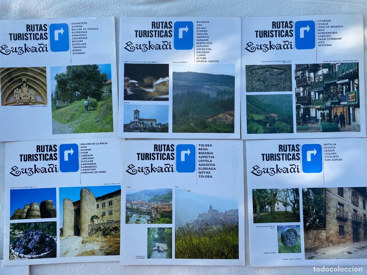 Tourismusbrosch&uuml;ren: RUTAS TURISTICAS EUSKADI - LOTE FOLLETOS - MAPAS - DE TURISMO