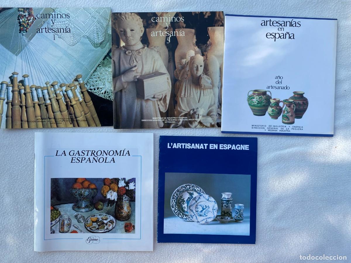 Brochures de tourisme: CAMINOS Y ARTESANIA - GASTRONOM&Iacute;A - LOTE ANTIGUOS FOLLETOS - MAPAS - DE TURISMO