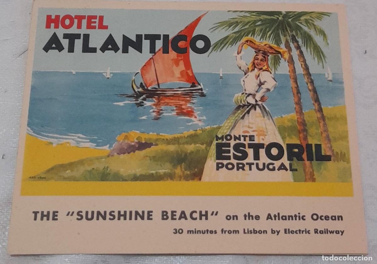 Travel Brochures: TR&Iacute;PTICO PUBLICITARIO DEL HOTEL ATL&Aacute;NTICO DE MONTE ESTORIL EN PORTUGAL