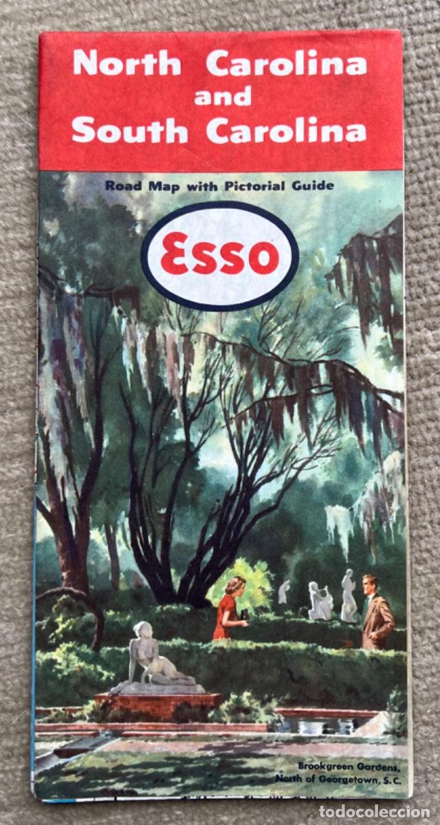 Brochures de tourisme: Gu&iacute;a plano de North Carolina and South Carolina - A&ntilde;o 1951
