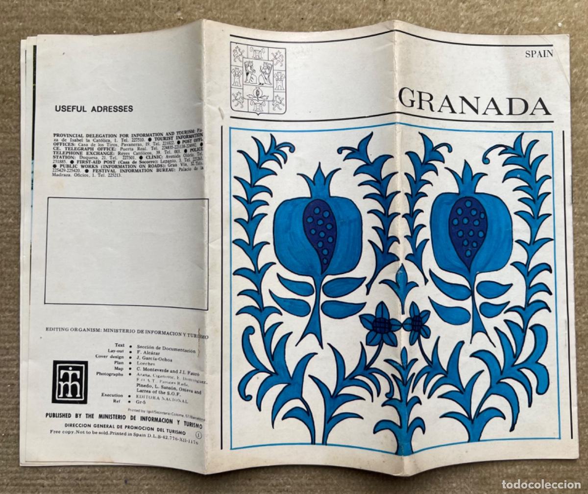 Travel Brochures: Granada - Folleto de turismo editado por el Ministerio de Informaci&oacute;n y Turismo - A&ntilde;os 70