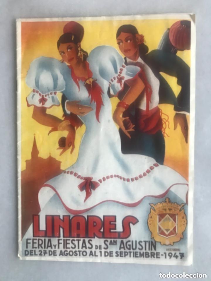 Folletos de turismo: Programa de la feria de Linares San Agust&iacute;n 1947