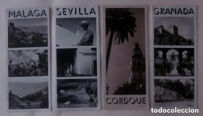 Travel Brochures: CUATRO ANTIGUAS GUIAS DE CIUDADES DE ANDALUCIA