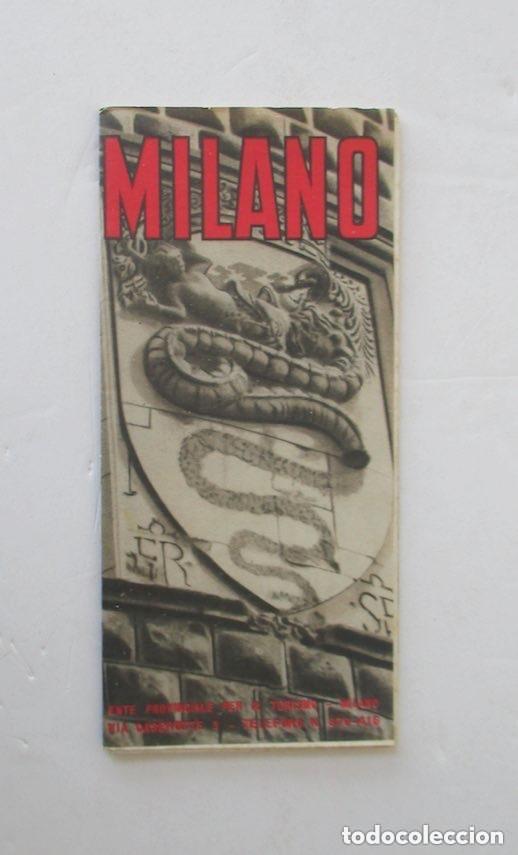 Folhetos de turismo: GUIA Y PLANO DE MILANO 1955/56