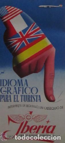 Travel Brochures: IBERIA - IDIOMA GRAFICO PARA EL TURISTA - A&Ntilde;OS 50