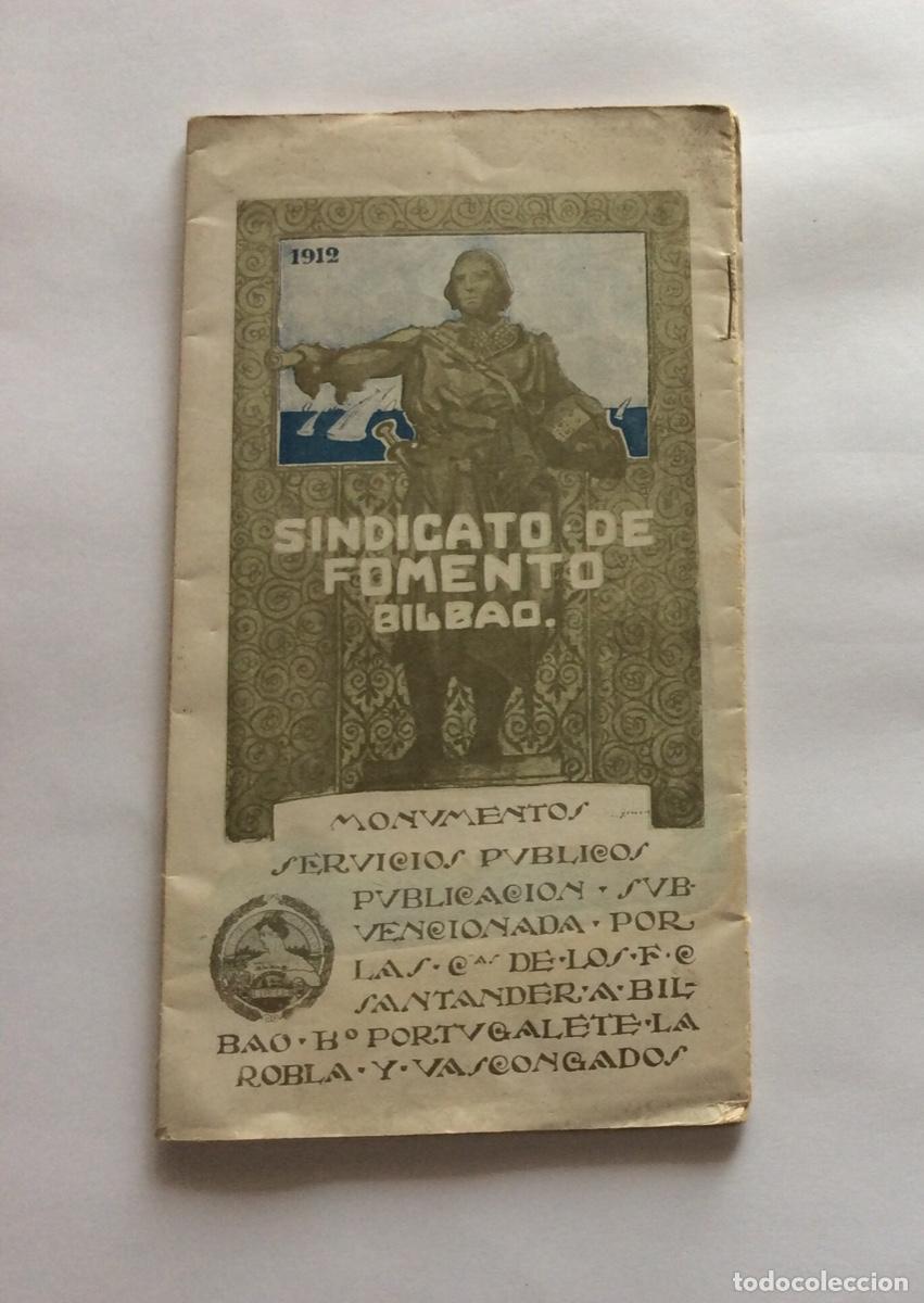 Brochures de tourisme: FOLLETO A&Ntilde;O 1912 SINDICATO FOMENTO PUBLICIDAD TURISMO Y SERVICIOS BILBAO VIZCAYA