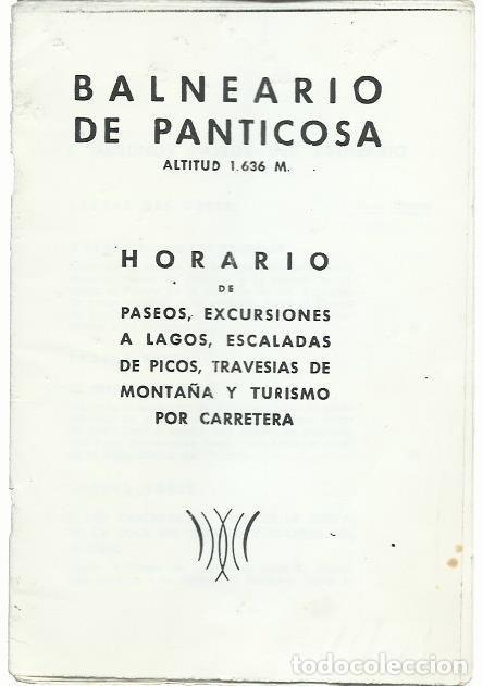 Brochures de tourisme: BALNEARIO DE PANTICOSA. FOLLETO DE 15 P&Aacute;GINAS. 1963