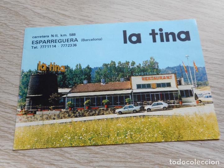 Tourismusbrosch&uuml;ren: ANTIGUO DIPTICO CELLER CATALA LA TINA. ESPARREGUERA BARCELONA 1981?