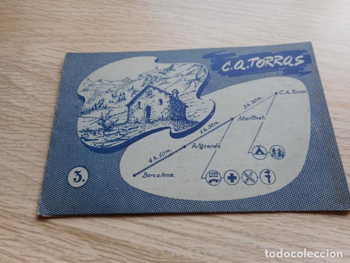 Travel Brochures: TRIPTICO ITINERARIOS REFUGIO CESAR AUGUST TORRAS. PRAT D' AGUILO LLEIDA. PUB. NESCAFE - LA LECHERA