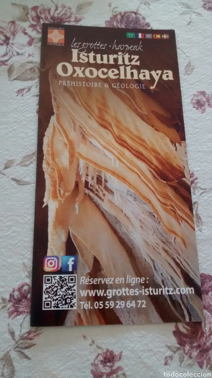 Folhetos de turismo: ISTURITZ OXOCELHAYA. CUEVAS. FOLLETO DE TURISMO (A1)