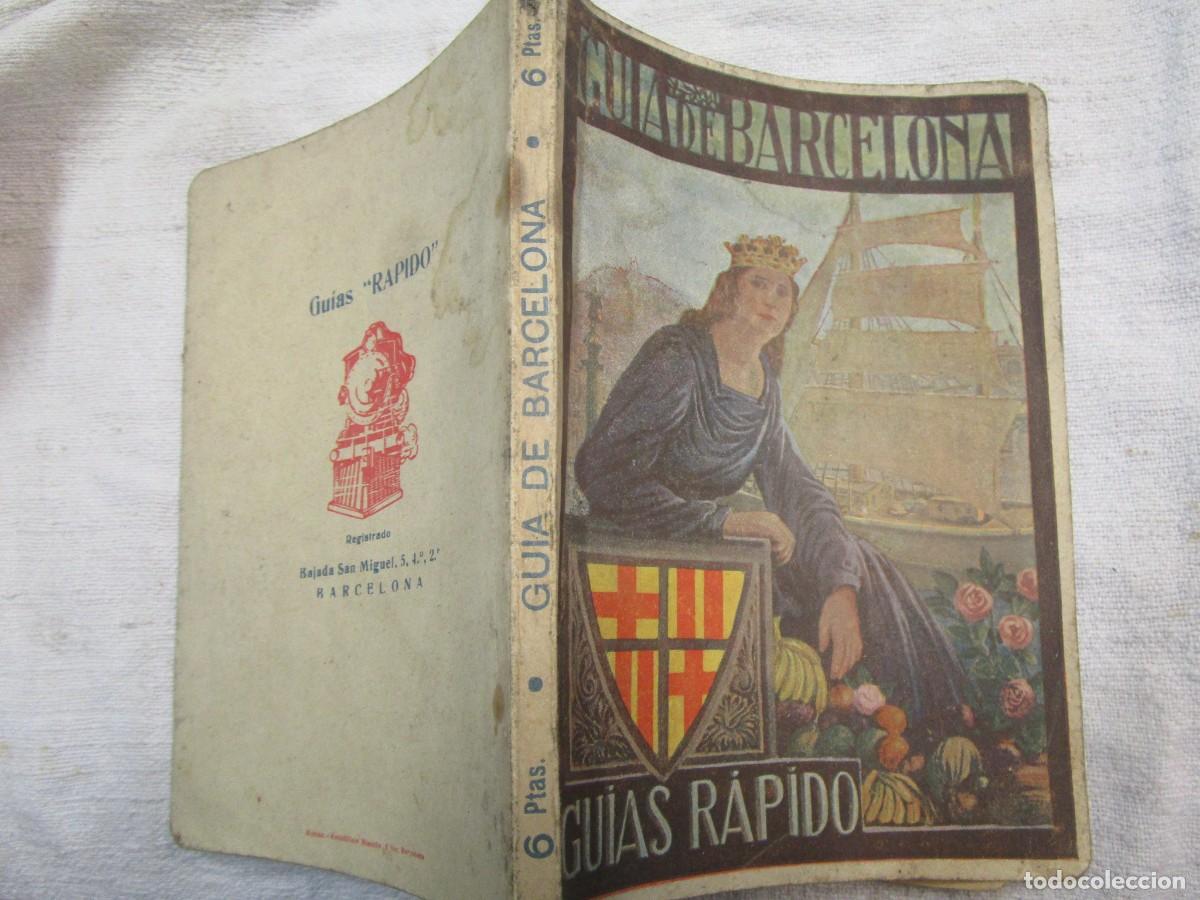 Folhetos de turismo: GUIA DE BARCELONA, 1946. GU&Iacute;AS R&Aacute;PIDO - JUAN PRATS VAZQUEZ - PUBLICIDAD DE LA &Eacute;POCA.