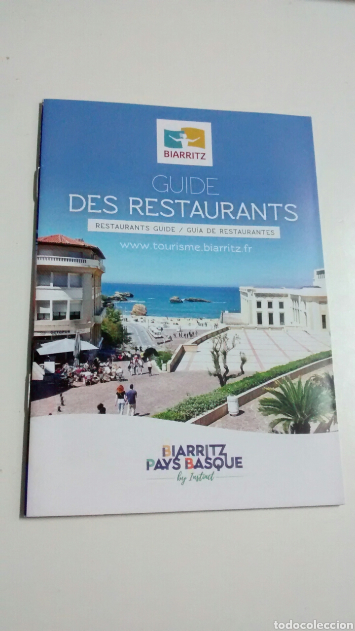 Folhetos de turismo: BIARRITZ. GUIDE DES RESTAURANTS. (A1)