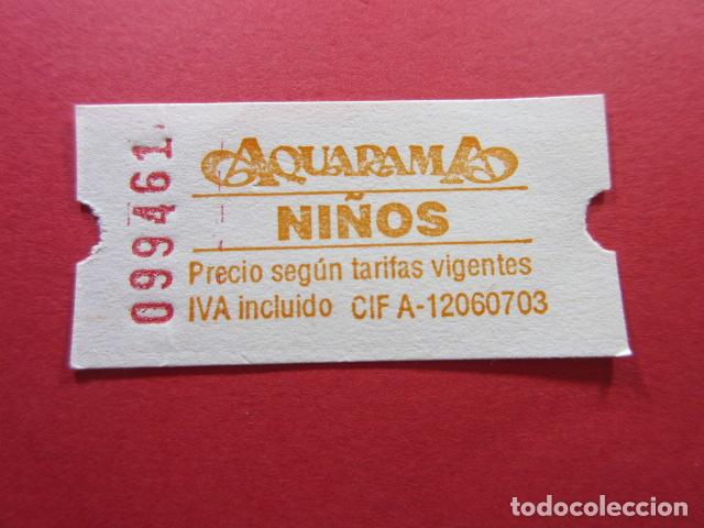 Travel Brochures: ENTRADA - VALE - PARQUE DE ATRACCIONES - AQUARAMA BENICASSIM? CASTELLON