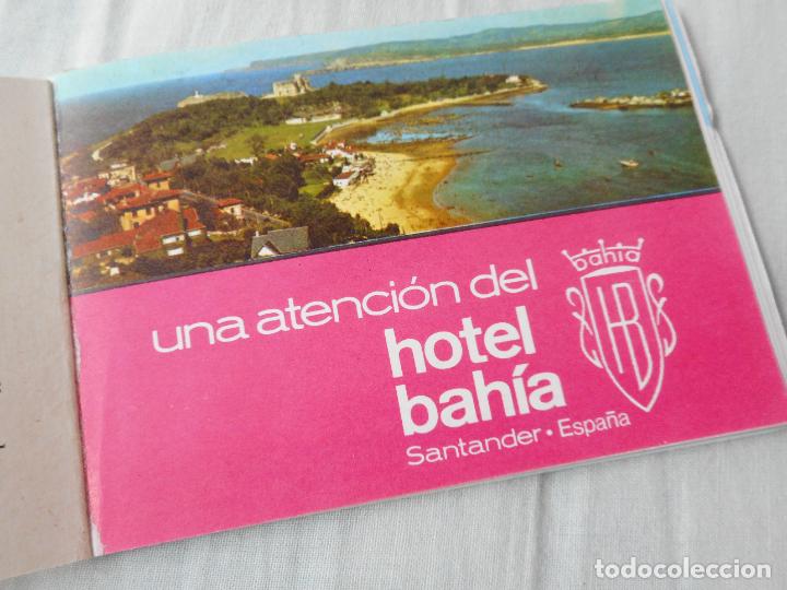 Folhetos de turismo: ANTIGUO PEQUE&Ntilde;O FOLLETO HOTEL BAHIA SANTANDER 1970 PLANO