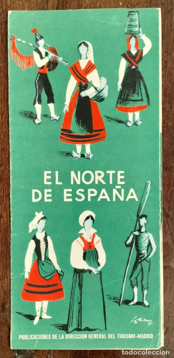 Tourismusbrosch&uuml;ren: Folleto desplegable - El Norte de Espa&ntilde;a. Direcci&oacute;n General de Turismo. A&ntilde;os 70