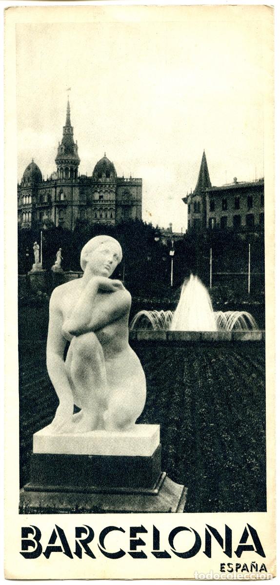 Tourismusbrosch&uuml;ren: ANTIGUO FOLLETO TUR&Iacute;STICO BARCELONA EN CASTELLANO