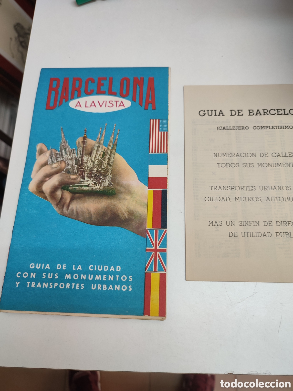 Tourismusbrosch&uuml;ren: Barcelona a la vista con callejero