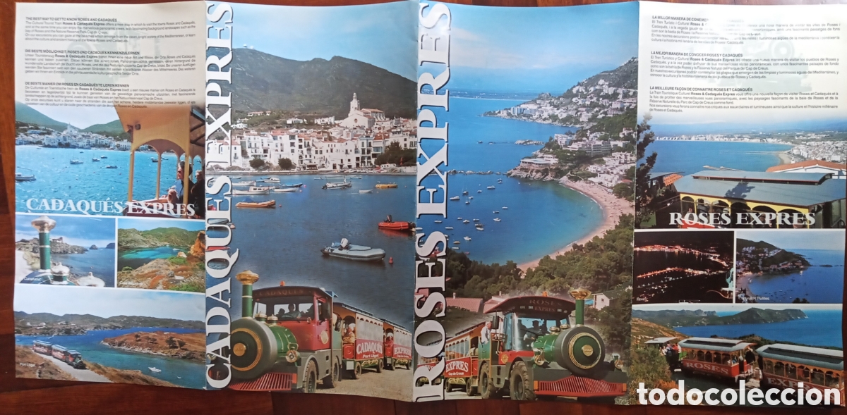 Tourismusbrosch&uuml;ren: FOLLETO TREN TUR&Iacute;STICO DE ROSES EXPRES Y CADAQU&Eacute;S EXPRES
