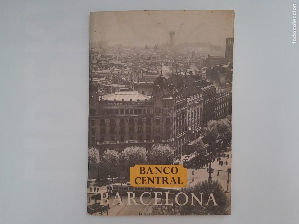 Tourismusbrosch&uuml;ren: ANTIGUA GUIA CON PLANO CIUDAD DE BARCELONA PUBLICIDAD BANCO CENTRAL RV