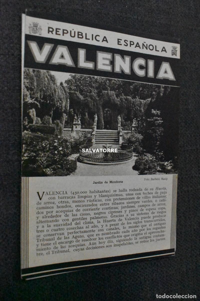 Tourismusbrosch&uuml;ren: PATRONATO NACIONAL DEL TURISMO VALENCIA REPUBLICA ESPA&Ntilde;OLA