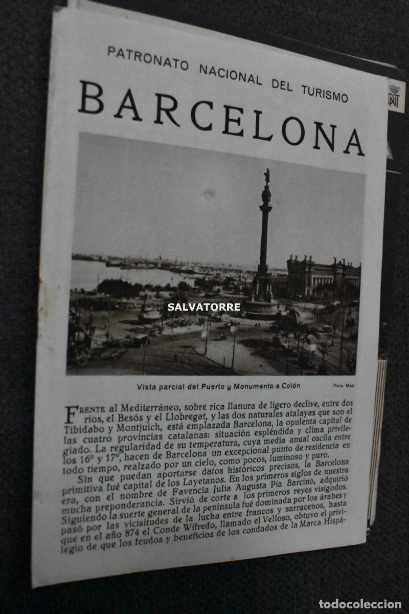 Tourismusbrosch&uuml;ren: PATRONATO NACIONAL DEL TURISMO BARCELONA REPUBLICA ESPA&Ntilde;OLA
